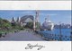 AUSTRALIA - N.S.W. -  SIDNEY - CIRCULAR QUAY AND ISLAND PRINCESS SHIP - VIAGGIATA 2001 FRANCOBOLLO ASPORTATO - Sydney