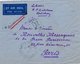 Lettre Recommandée Pondicherry France Libre Pour Paris India - Lettres & Documents