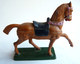 FIGURINE STARLUX CHEVAL MEDIEVAL MARRON (2) Série Ordinaire 1976 Moyen Age - Starlux