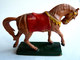 FIGURINE STARLUX CHEVAL MEDIEVAL MARRON (4) Série Ordinaire 1976 Moyen Age - Starlux