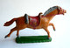 FIGURINE STARLUX CHEVAL Luxe FAR WEST III COWBOY -  BEIGE ORANGE (1) QUEUE RESTAUREE - Starlux