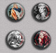 Brigitte Bardot Movie Film Fan ART BADGE BUTTON PIN SET 5 (1inch/25mm Diameter) 35 DIFF - Films