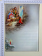 LETTRE DE NOUVEL AN...ET  DE NOEL VIERGE .. 2 PAGES .....LA CRÈCHE DE NOEL - Autres & Non Classés