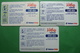 SERBIA Lot Of 3 CHIP PHONE CARDS USED, Operator: TELECOM, 140 & 200 Dinara - Jugoslavia