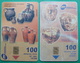 Macedonia Lot Of 2 CHIP PHONE CARDS USED, Operator: MT, 100 Units *ARCHEOLOGY*, 2001 - Macedonia Del Nord