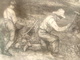 Courbet Gustave Eau Forte "les Tailleurs De Pierre" - Lithographies