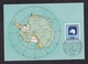 Germany: Maximum Card, 1981, 1 Stamp, Antarctic Treaty, Antarctica, Map, South Pole (traces Of Use) - Brieven En Documenten