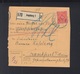 Dt. Reich Paketkarte 1922 Augsburg Nach Frankfurt - Briefe U. Dokumente