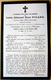 MEMORANDUM  SOUVENIR LOUIS EDMONT RENE PICARD  FAIRE PART DECES - Obituary Notices