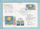 Kazakstan - PPJ, FDC, Space , Espace, 1995, Recommandé, Par Avion, 4 Timbres, Stamps, FDC + 2 X Overprint Stamps , - Russie & URSS