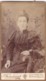 ANTIQUE CDV PHOTO - SEATED LADY . FANCY BLOUSE. NEWCASTLE ON TYNE STUDIO - Old (before 1900)