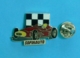 1 PIN'S //   **  FERRARI 500 F2 / DRAPEAU A DAMIER / SOFINAUTO ** - Ferrari