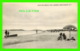 SAG HARBOR, NY - BATHING BEACH, ANIMATED - TRAVEL IN 1952 - TOMLIN ART CO - - Long Island