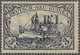 Deutsch-Neuguinea - Britische Besetzung: 1914: 3 S. Auf 3 M. Violettschwarz, Aufdruck 'G.R.I.' In Ty - Nuova Guinea Tedesca