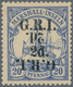 Deutsche Kolonien - Marshall-Inseln - Britische Besetzung: 1914: 2 D. Auf 20 Pf. Ultramarin Mit KOPF - Isole Marshall