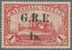 Deutsche Kolonien - Marshall-Inseln - Britische Besetzung: 1914: 1 S. Auf 1 M. Karmin, Mit Aufdruck - Isole Marshall