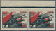Dt. Besetzung II WK - Litauen - Telschen (Telsiai): 1941, 80 K Schwarz/dunkelrot, Waagerechtes Paar - Occupation 1938-45