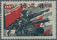 Dt. Besetzung II WK - Ukraine - Alexanderstadt: 1942, 10 R Auf 1 R Schwarz/dunkelrot, Type III, Post - Occupation 1938-45