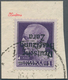 Dt. Besetzung II WK - Zara: 1943, 1 Lire Schwärzlichgrauviolett, Mit KOPFSTEHENDEM Aufdruck In Type - Occupation 1938-45