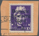 Dt. Besetzung II WK - Zara: 1943, 10 Lire Dunkelbläulichviolett, Aufdruck In Type IV (Feld 13 Der Üb - Occupation 1938-45