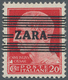 Dt. Besetzung II WK - Zara: 1943, 20 C Rot Freimarke, Mit Aufdruck Der 2.Auflage In Type III Von Bog - Besetzungen 1938-45