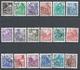 German Democratic Republic 1953-54. Scott #187 To 204 (U) Complet Set * - Oblitérés