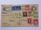 GB - 1954 Registered George VI London Cover  Uprated With Tangier And Morocco Agencies O/printed Wildings To St. Lucia - Lettres & Documents