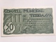 Billete 50 Céntimos. 1937. Terrassa, Tarrasa, Barcelona, Cataluña. España. Facsimil. Guerra Civil. Sin Serie. Sin Circul - Otros & Sin Clasificación