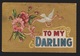 General Greetings - To My Darling Flowers & Dove - Used - Toning Spots - Greetings From...