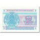 Billet, Kazakhstan, 2 Tyin, 1993, Undated (1993), KM:2c, NEUF - Kazakhstan