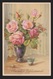 General Greetings - Roses In Vase Dutch Card - Used 1951 - Greetings From...