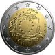 2 Euro UNC LATVIA 2015 (30th Anniversary Of The Flag Of Europe) - Lettonie