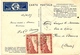 1939-  C P Avion AIR FRANCE  Affr. Except. à 40 C Du 1er Décembre Au 15 Janvier Du Sénégal Pour La France - 1960-.... Covers & Documents