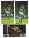 ST ETIENNE - A S S E -  3 CARTES JOUEURS FOOTBALL   CURKOVIC , HERVE REVELLI , PIAZZA  - Verso Publicité MANUFRANCE - Football