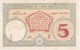 BILLETE DE DJIBOUTI DE 5 FRANCS DEL AÑO 1943 (BANKNOTE) BANQUE DE L'INDO-CHINE - Gibuti