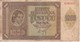 BILLETE DE CROACIA DE 1000 KUNA DEL AÑO 1941 (BANKNOTE) - Croatia