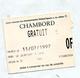 Ticket Entree Chateau Chambord - Tickets - Entradas