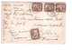 Egypte Le Caire Cairo Ile Roda Avec Le Nilometre Illustration + Timbre 4 Timbres Cachet 1910 - Cairo