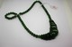 Delcampe - 3848 - Collana Di Giada Naturale (serpentino New Jade) Lucidata A Mano. Peso Totale 38 Gr. - Arte Orientale