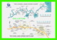 THE THREE GORGES, CHINE - THE CHANG JIANG RIVER CHART - DIMENSION 22 X 16 Cm - - Cina