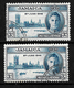 Jamaica, KGVI 1946 Victory Complete Set Used In Both Perf Varieties (6950) - Jamaica (...-1961)