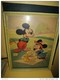 Mickey Et Minnie En Pique-nique.Dessin Original De Walt Disney, Encadré Et Sous Verre Signé WDP(Walt Disney Production) - Autres & Non Classés