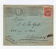 Sur Enveloppe Timbre 1919 50 K. Rose Surchargé DIVI 2 Rub 2. CAD Ovale Riga 1921. Lignes Parallèles. (885) - Lettonie