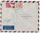 SYRIA/SYRIE - REGISTERED AIR MAIL COVER TO ITALY 1957 / THEMATIC STAMP-UNIVERSITY / ALEP CANCEL - Siria