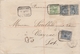 LSC 1890 - Enveloppe D'Espagne Pour Vayrac (Lot) - Cachet Convoyeur IRUN à ... Au Dos PERIGUEUX à GANNAT - Correo Ferroviario