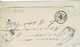 TP N° 12 Seul Sur Lettre Sans Texte De Paris Avec Rare Cachet Paris E.S. 1 - 1849-1876: Classic Period