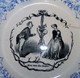 LOT 2 ASSIETTES 1/2 PORCELAINE CHOISY LE ROI Hautin - Boulenger 1850 H NYON - Choisy Le Roi (FRA)