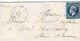 TP N° 14 Seul Sur Lettre  De Herblay Pour Lizy Sur Ourcq, Losange PC 3990 Et Cachet Type 22 - 1849-1876: Période Classique