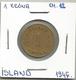 D8 Iceland 1 Krona 1946. KM#12 - Islandia