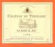 étiquette + Etiq De Dos De Vin Gaillac Chateau Du Treillou 1996 Caves à L'isle Sur Tarn - 75 Cl - Gaillac